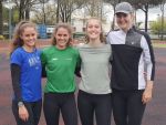Die Laune war auch bei den arrivierten Sportlerinnen wie Rebecca Nebl, Franka Nebl, Alina Weishäupl und Lena Heißenhuber prächtig
